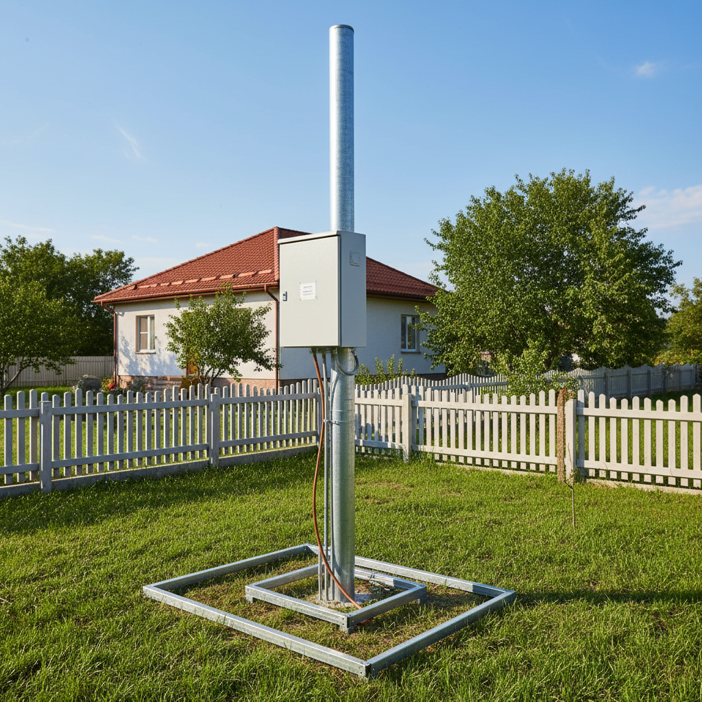 Трубостойка на участке